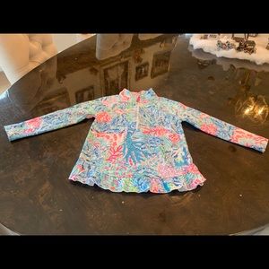 Lilly Pulitzer girls quarter zip popover